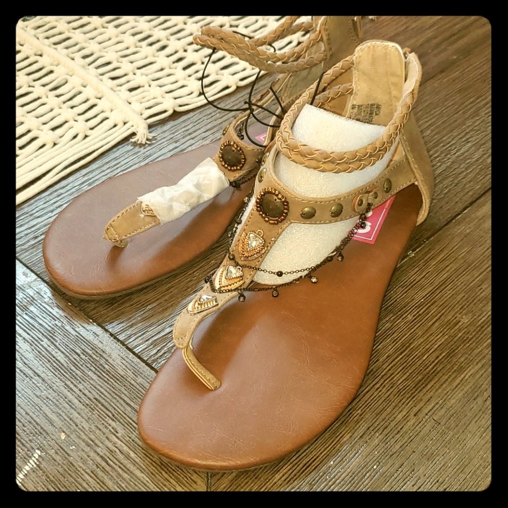 Tan sandals